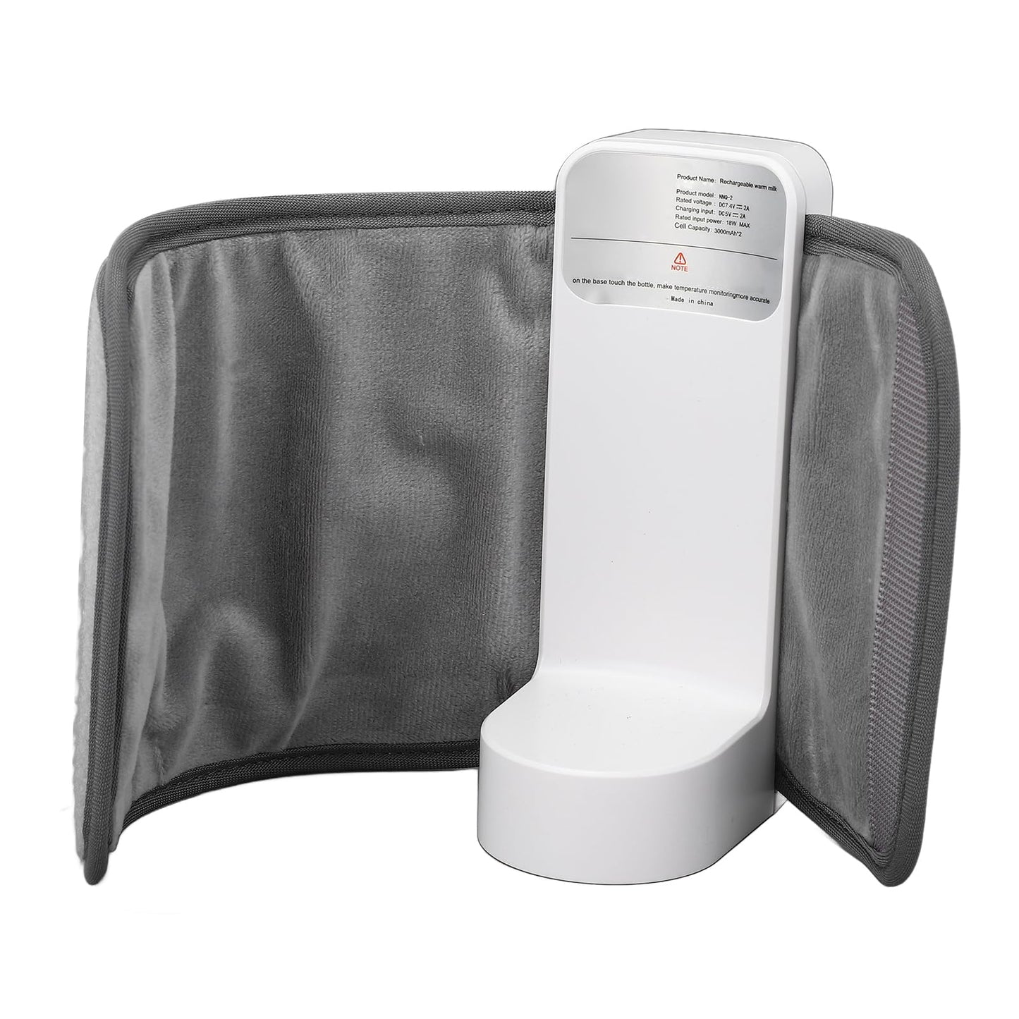 Calentador de Biberones Portátil para Viajes, Calentador de Biberones Recargable, Calentador de Leche Infantil Portátil Inalámbrico, Batería de 6000 MAh, Pantalla Digital de