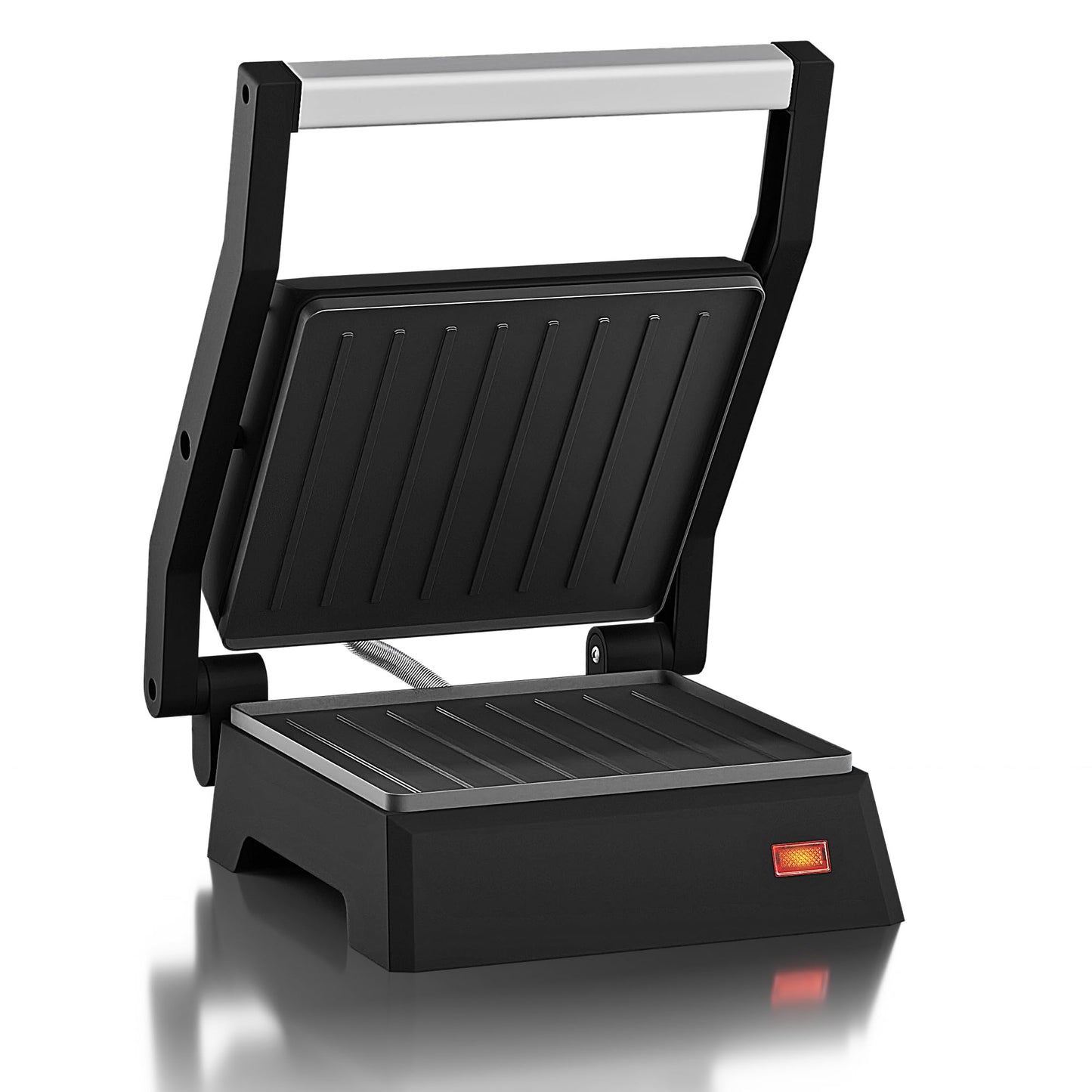 Prensa Panini Eléctrica Elite Gourmet 14 x 13,5 cm Multifuncional con Superficie Antiadhesiva y Placa Superior Flotante