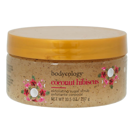 Coconut Hibiscus Exfoliating Sugar Scrub by Bodycology for Women - 10.5 oz Scrub