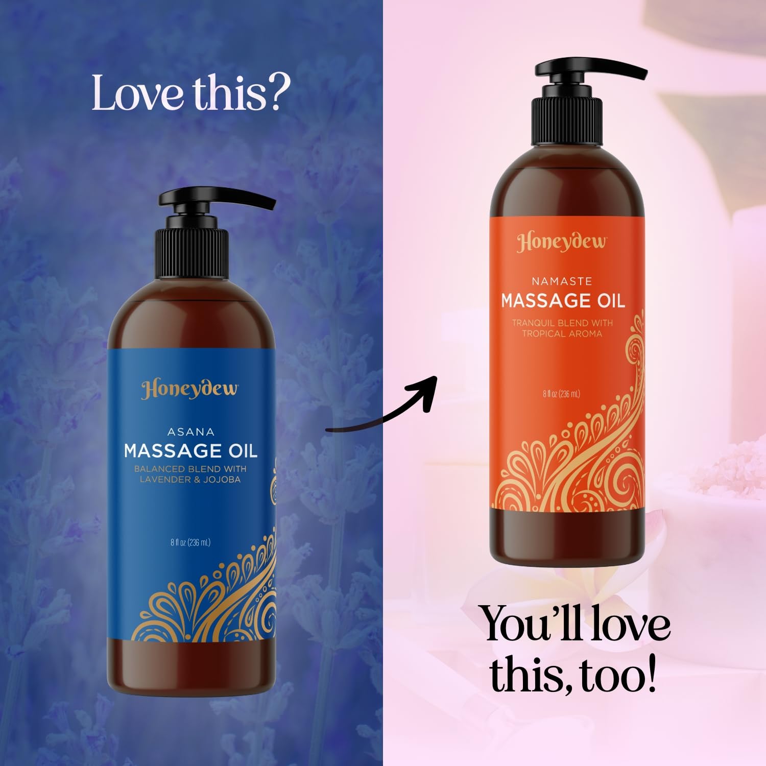 Aceite de Masaje Corporal con Lavanda y Romero para Terapia Relajante de Parejas