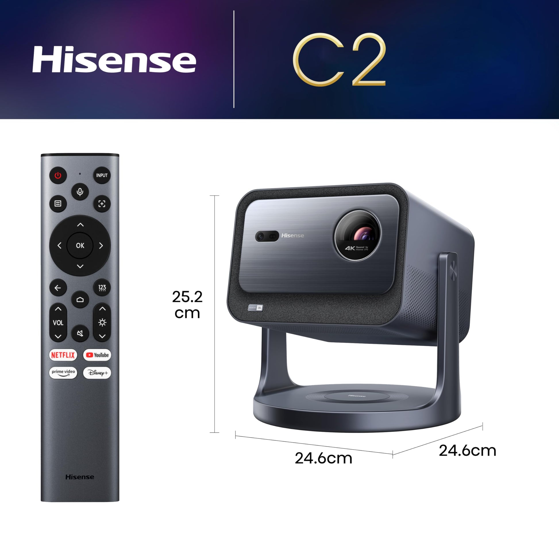Hisense 4K Laser Mini Proyector C2