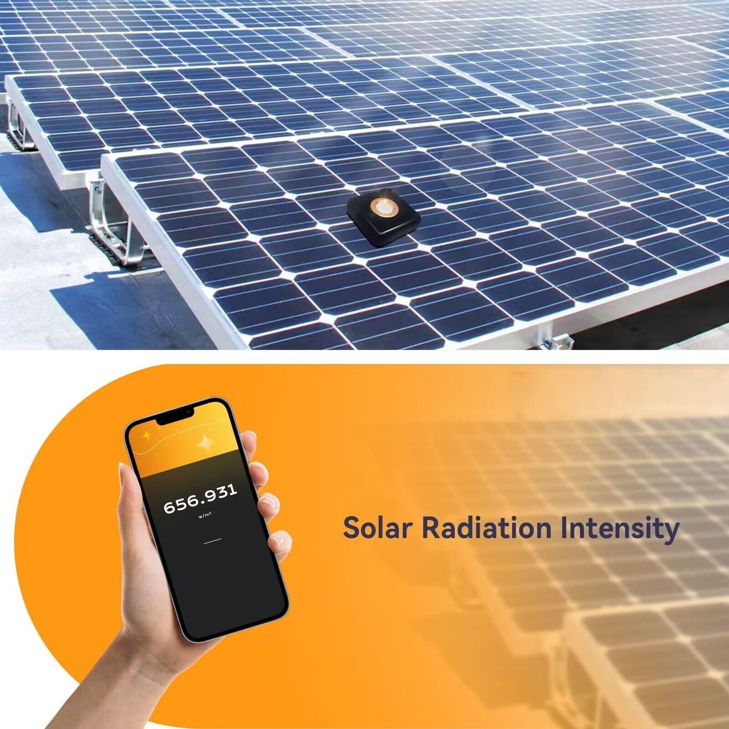 Medidor de Irradiancia Solar VBR-SOLAR Hasta 3499 W/m²