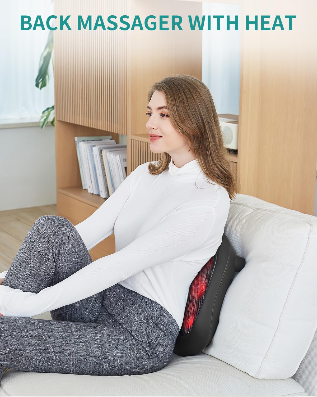 Masajeador de Pies Nekteck Negro con Calor Infrarrojo y Amasado Shiatsu Eléctrico