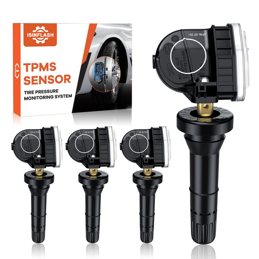 ISINFLASH Sensor TPMS, sensor de presión de neumáticos de 315 MHz, apto para Ford F150 Ecosport, Mustang Escape Explorer Fiesta Ranger para Lincoln MKX MKZ MKS MKT F2GT1A180AB F2GT1A150AB 4 piezas