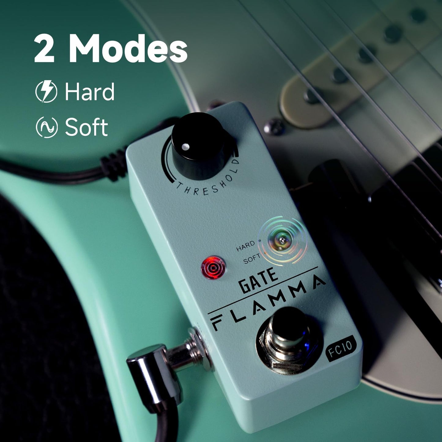Pedal de Guitarra FLAMMA Noise Killer Gate Inteligente True Bypass