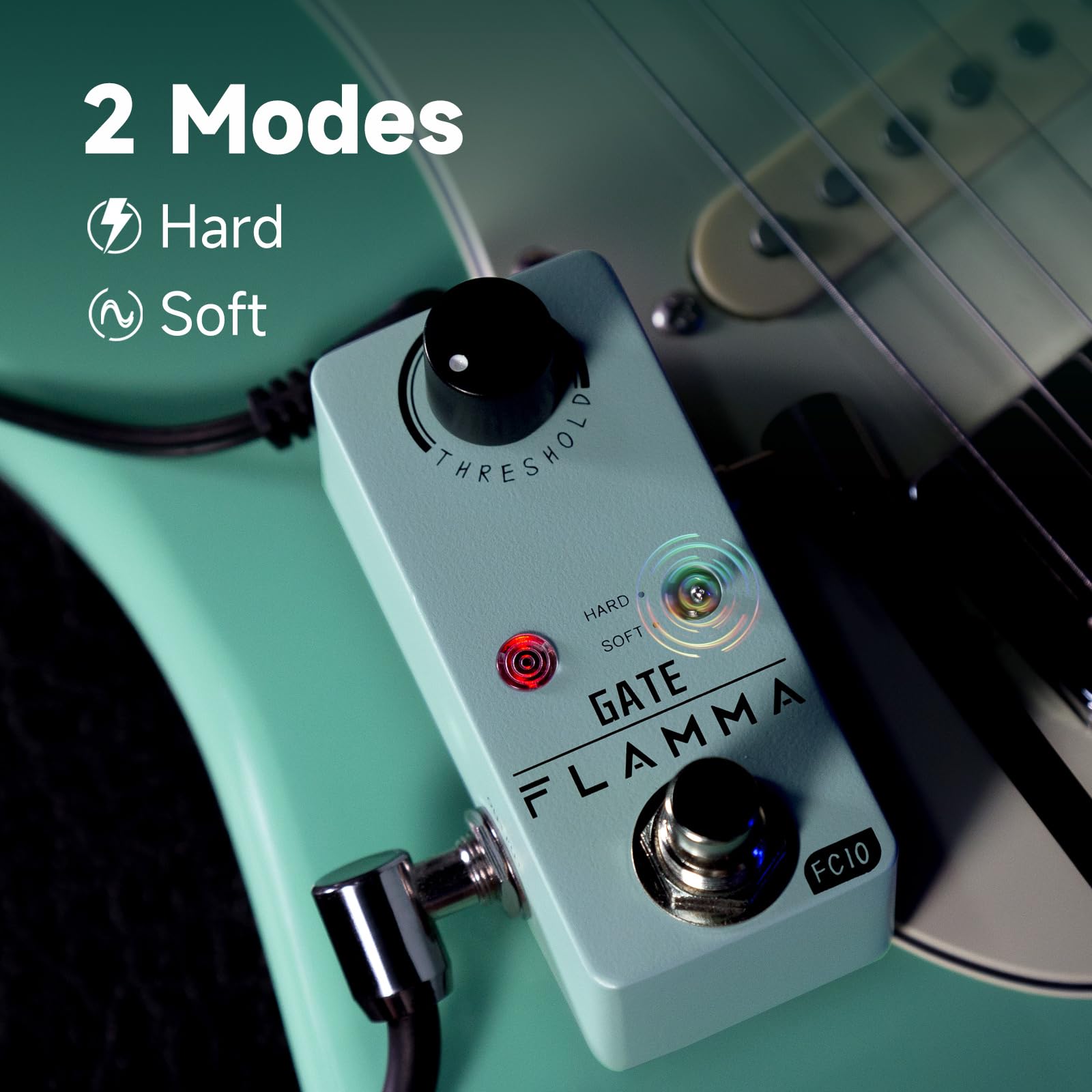 Pedal de Guitarra FLAMMA Noise Killer Gate Inteligente True Bypass