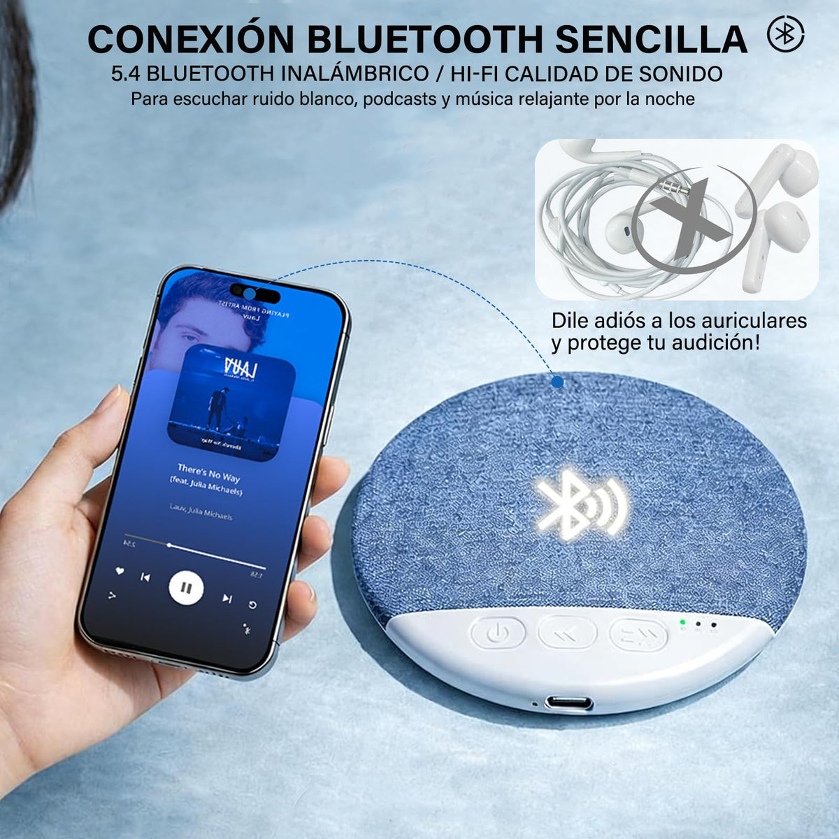 Altavoz de Almohada LCNBNM Bluetooth Portátil