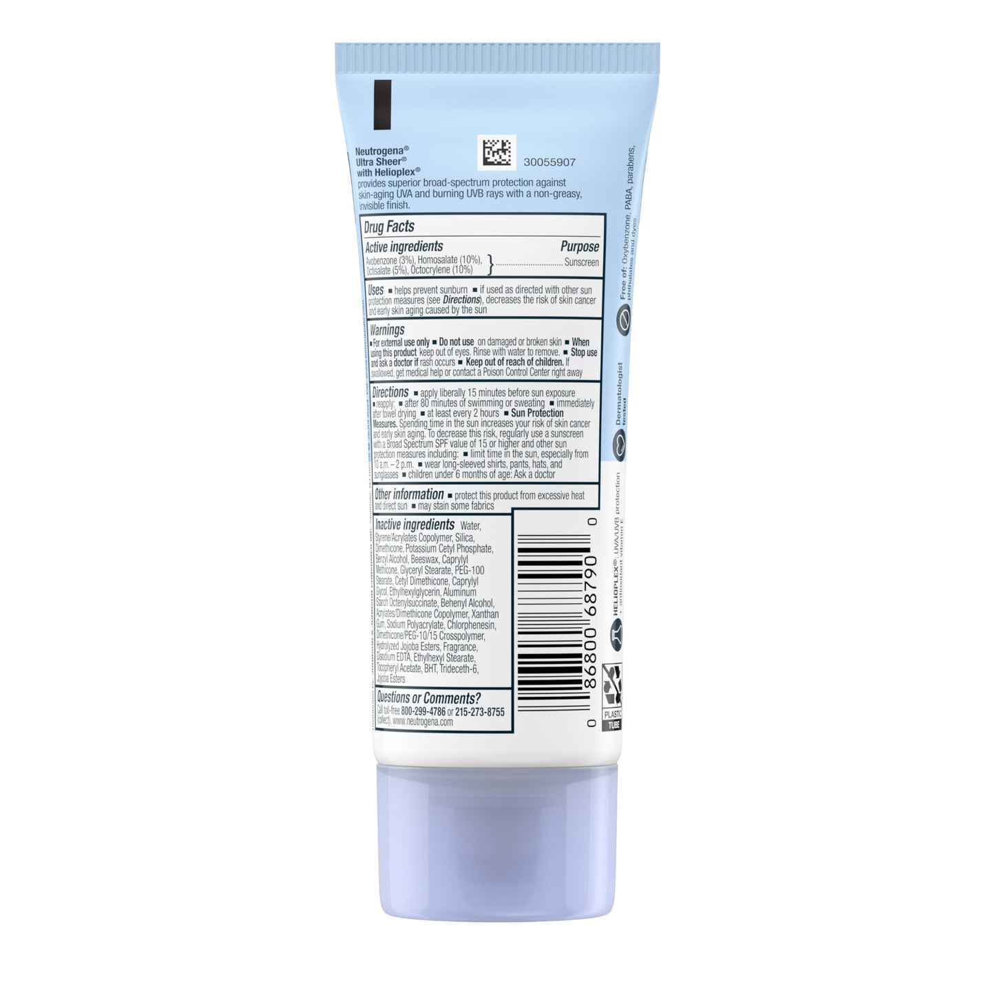 Bloqueador Neutrogena Ultra Sheer FPS 50+ 88ml