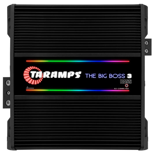 Amplificador Taramp's Negro Multiimpedancia Monobloque Clase D para Coche