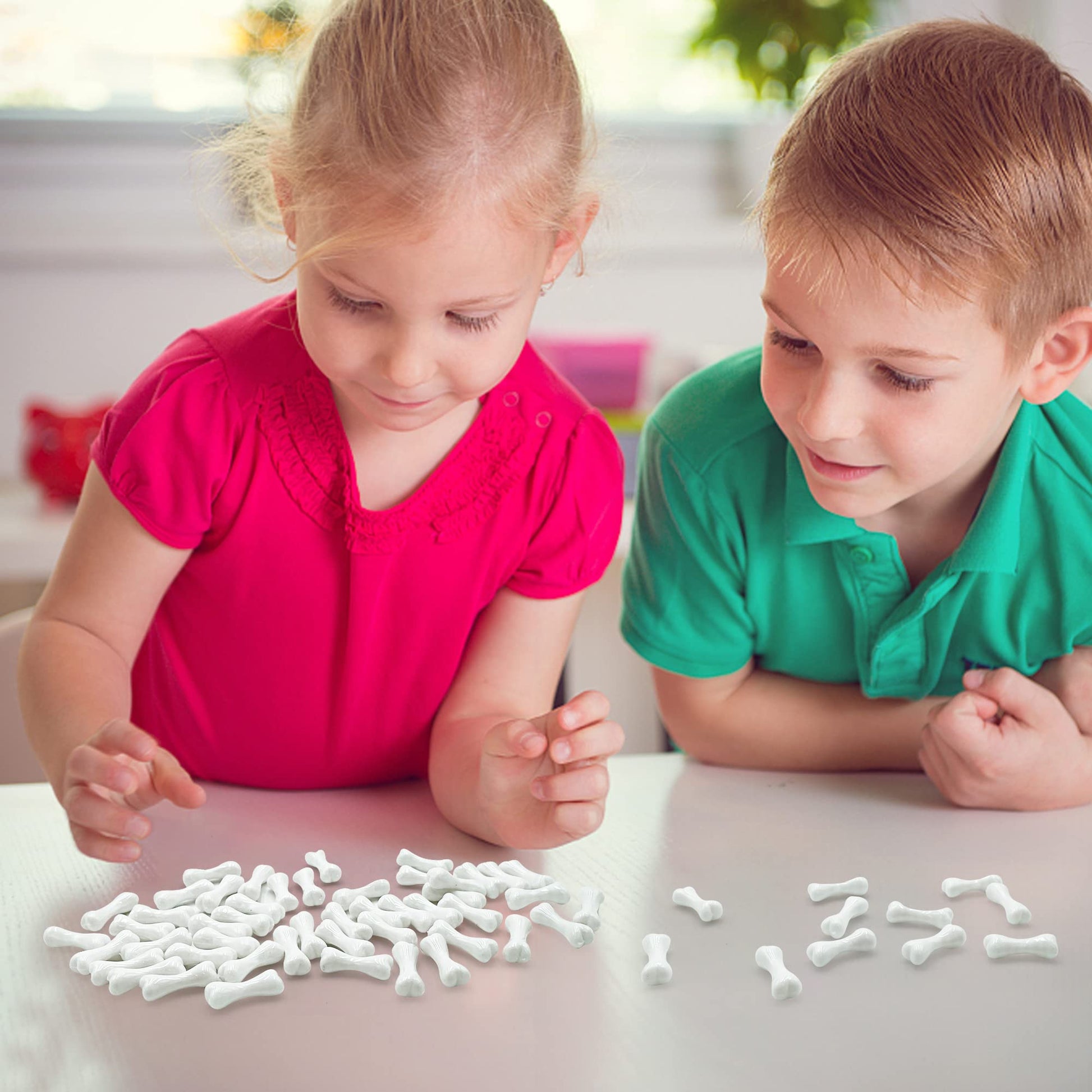 Mini Huesos XIPEGPA Blancos para Manualidades y Decoración de Esqueleto