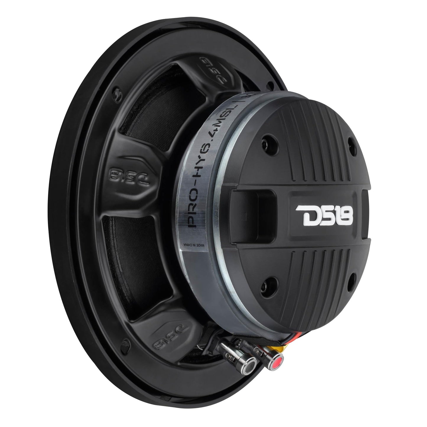 DS18 Pro-HY6.4MSL - Altavoz de Audio híbrido de Rango Medio para Coche de 6.5 Pulgadas con Driver Integrado y Parrilla incluidos, 300 W máximo 150 W RMS 4 ohmios (1 Altavoz)