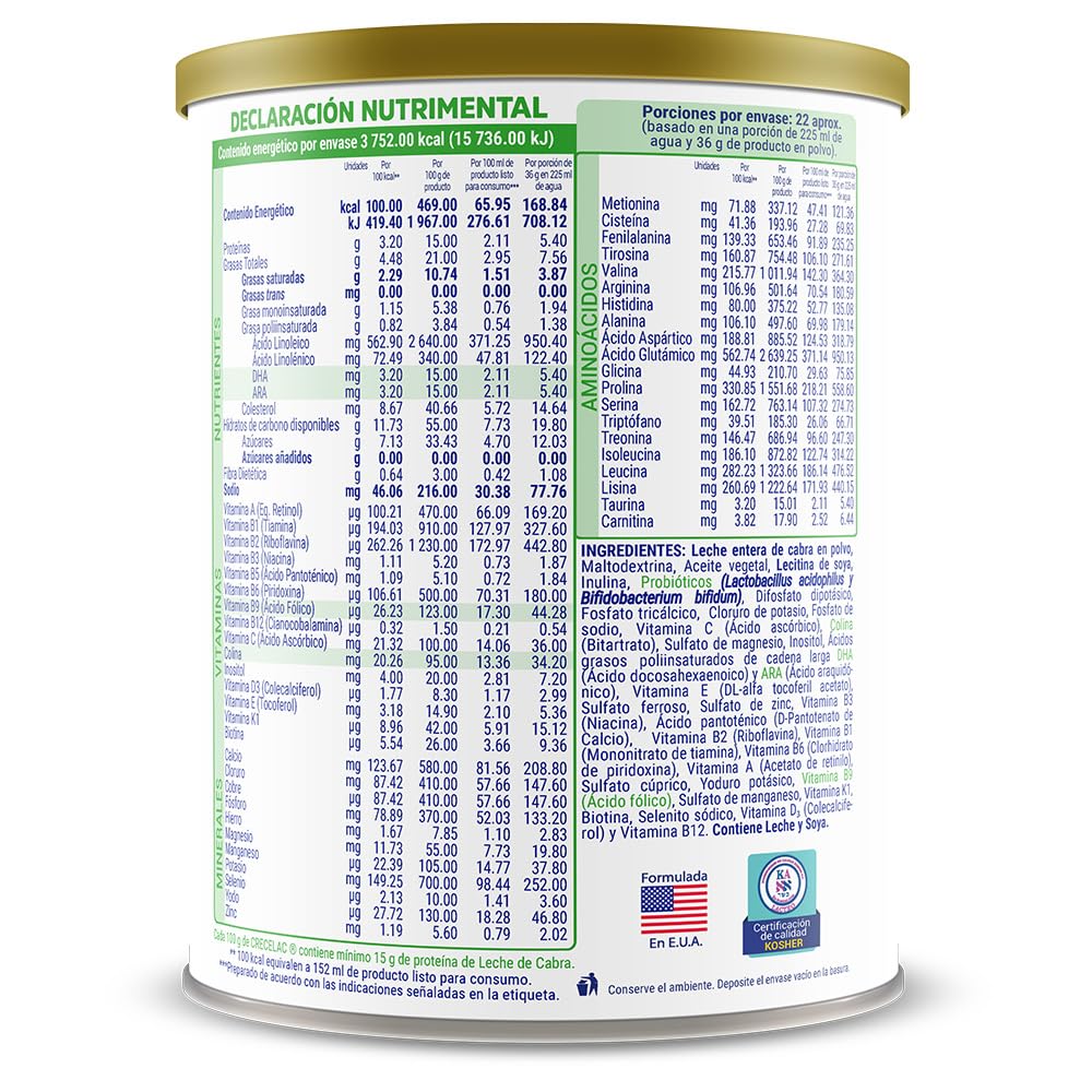 Fórmula Crecelac Firstep 1-3 Años (800gr)