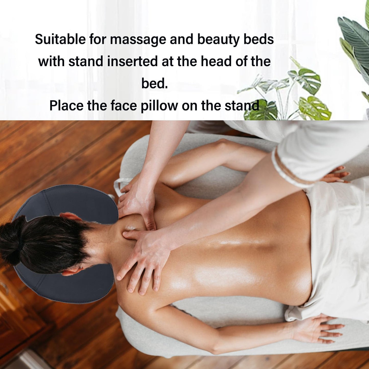 Almohada Facial Saluaqui en Forma de U Soporte Cómodo para Spa