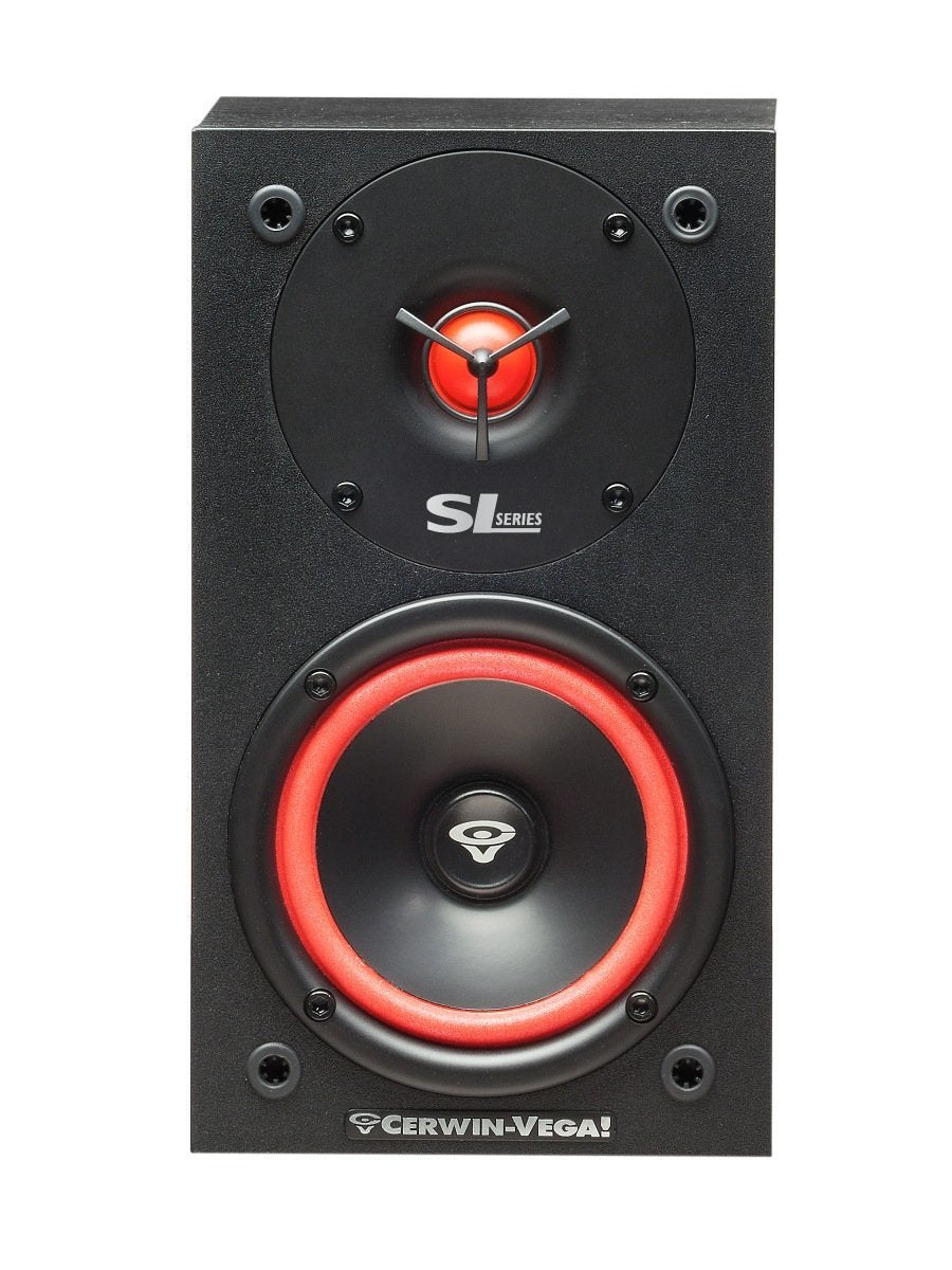 Bocinas Cerwin Vega SL-5M negras de 2 Vías con Controlador de 5 1/4" y Tweeter de Cúpula Blanda