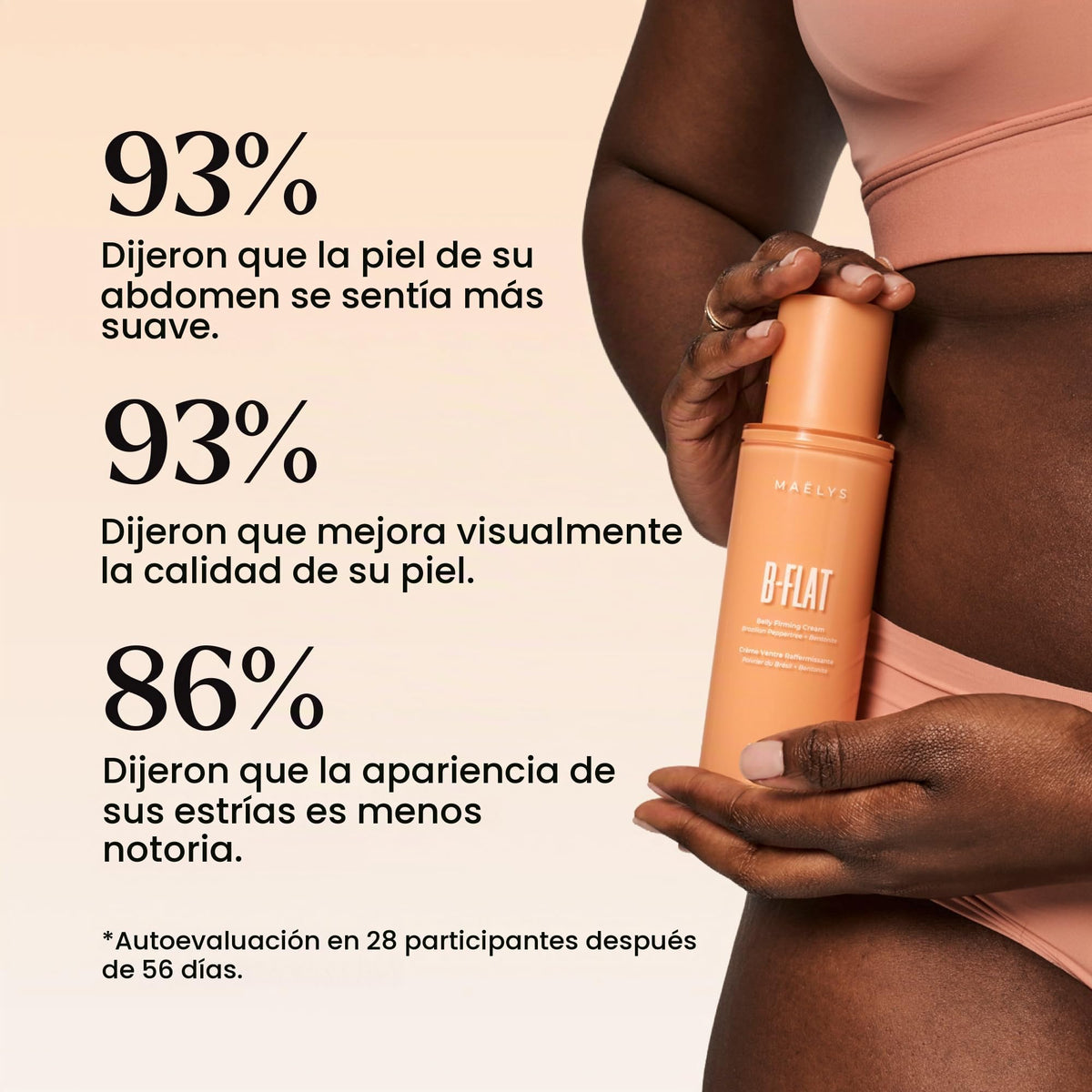 Maelys Cosmetics Women's B-Flat Firming Belly Cream & Moisturizer 7290017683201