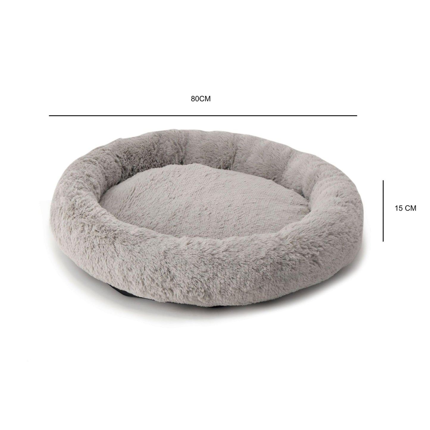 Cama para Perro Hills Gris Tipo Dona Anti Estrés Large
