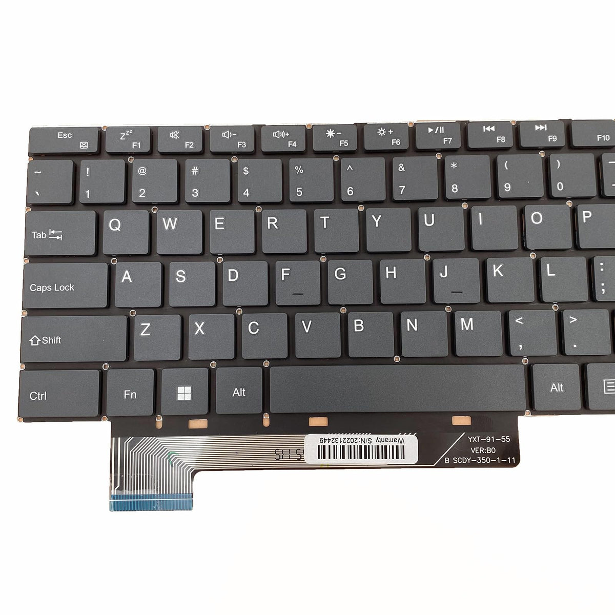 Teclado de Repuesto Siakoocty Negro para Portátil GWNR71517 15.6 Estándar Inglés