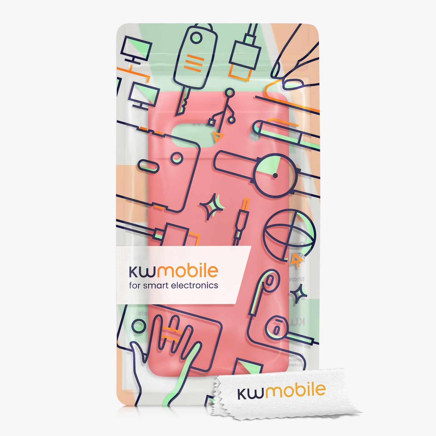 kwmobile Carcasa Compatible con Google Pixel 7a Funda - Case TPU y Silicona antigolpes - Apto Carga inalámbrica - Dolce Vita