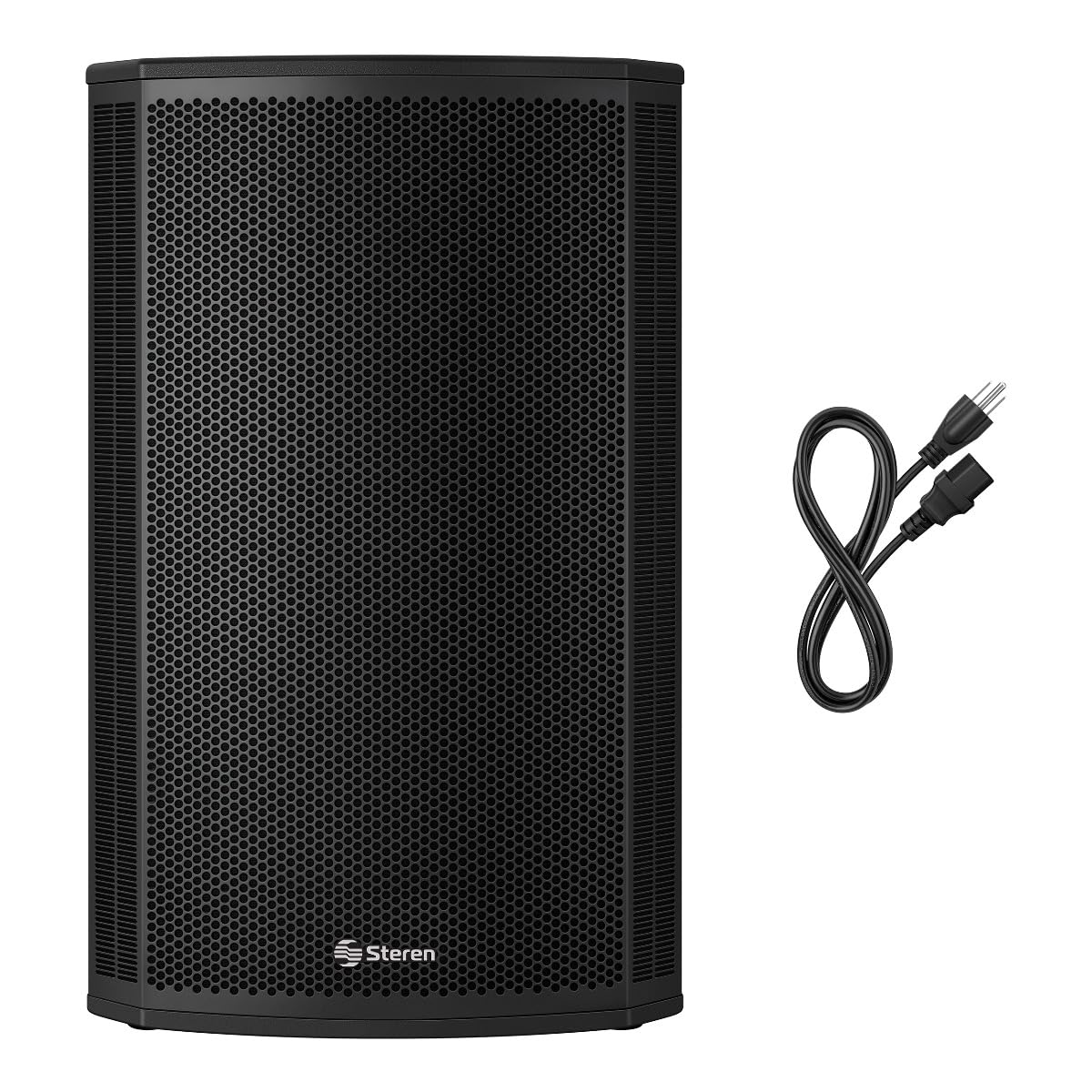 STEREN Bafle de 15" 20,000 W PMPO Profesional Bluetooth* con procesador Digital de Sonido (DSP) y cajón acústico MDF