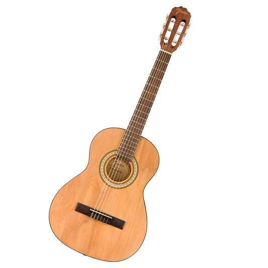 Fender FA-25N Guitarra acústica de nailon de tamaño 3/4, guitarra principiante, con 2 años de garantía, guitarra perfecta para principiantes para niños que es fácil de poner los dedos, incluye 3 meses