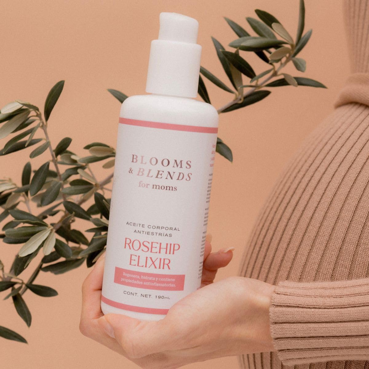 Blooms & Blends for Moms - ROSEHIP ELIXIR - Aceite corporal antiestrías