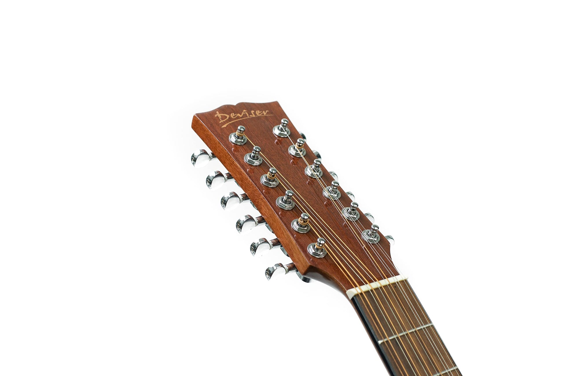 Deviser - Guitarra Electroacústica L-12x Natural 12 Cuerdas de metal, calidad de sonido, incluye funda