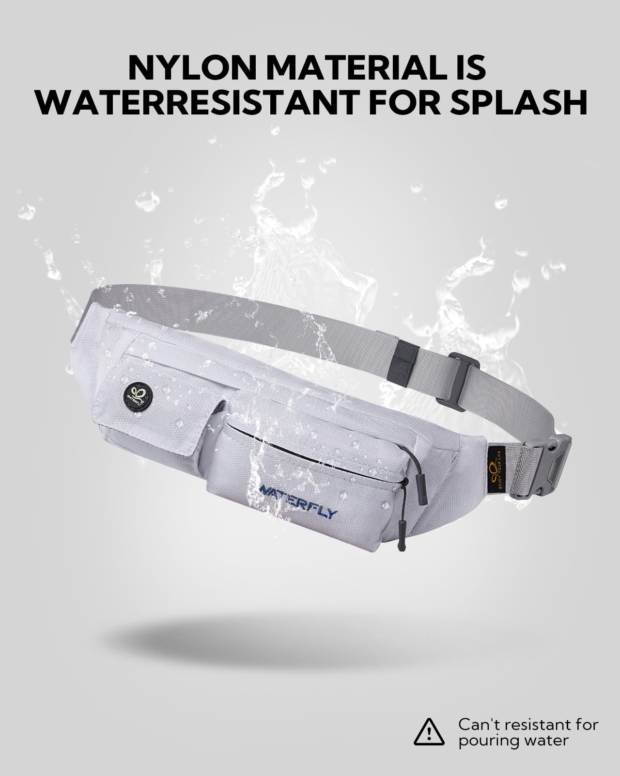 Riñonera WATERFLY Pequeña Resistente al Agua para Hombre y Mujer
