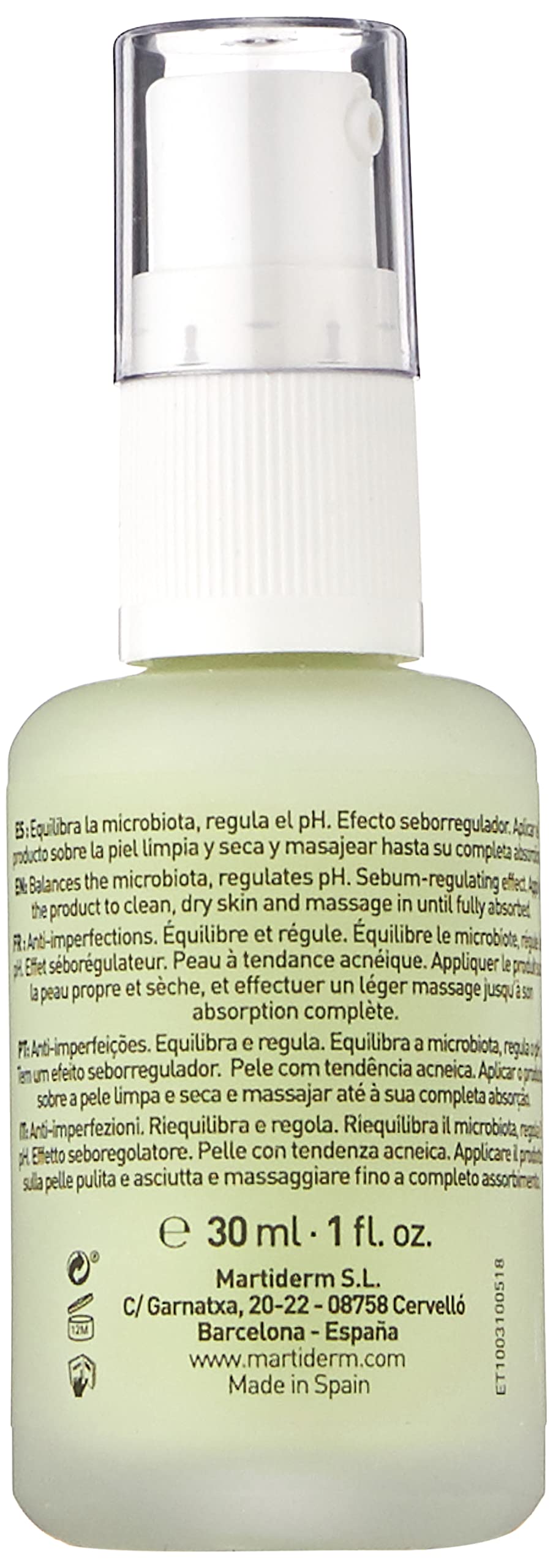 Sérum Anti-imperfecciones MartiDerm Verde Regula el Exceso de Grasa y Reduce Imperfecciones