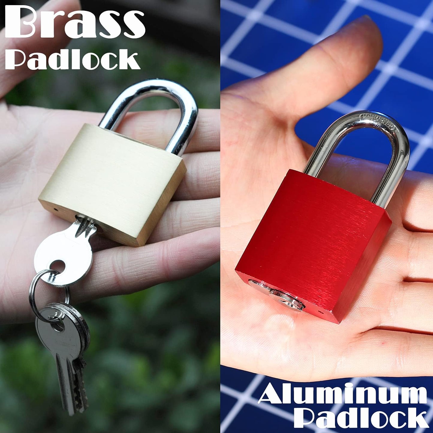 Juego de Candados SEPOX Latón Sólido y Aluminio Alta Seguridad