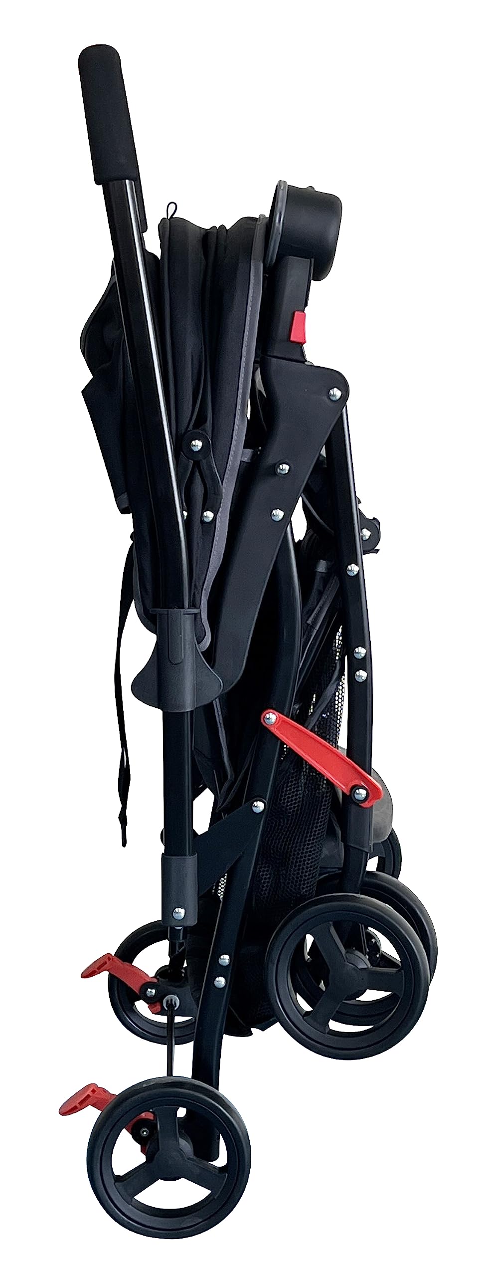Infanti | Carriola para Bebe Swivel Negro | Carreola de Viaje - Carriola de Viaje Plegable - Carrito para Bebe con Mango Reversible | Cosas para Bebes 6 Meses a 15kg | Incluye 2 Portavasos