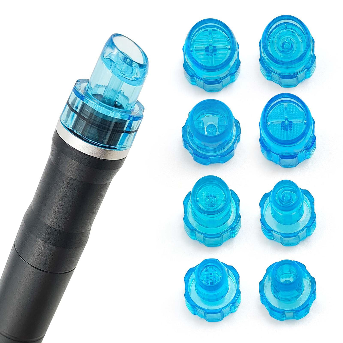 Facial Care Face Cleaning Tool Skin Beauty Set Hydro Dermabrasion Water Peeling 8pcs Elitzia ETAF133T (azul)