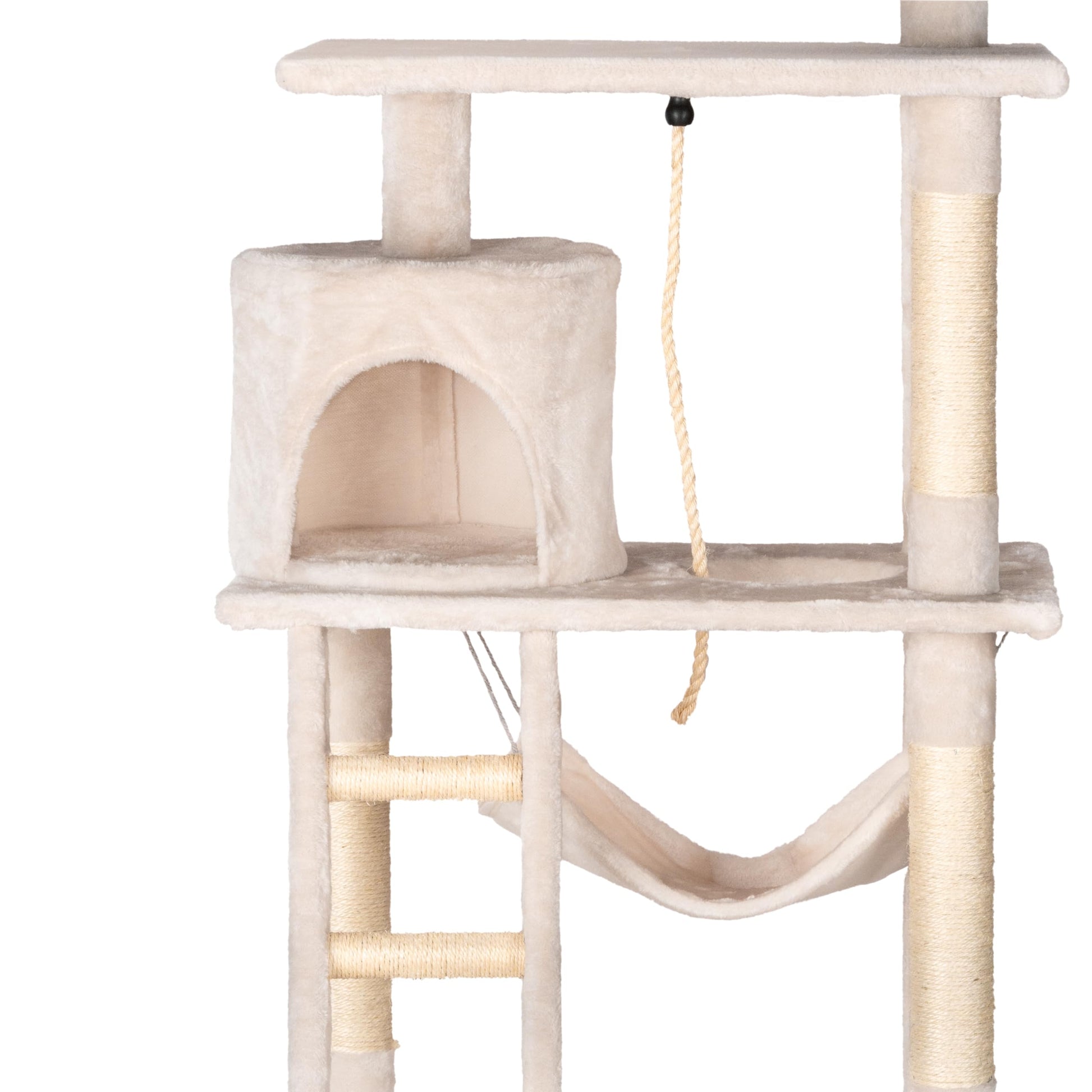 Fancy Pets Mueble/Rasador con Casa, Túnel y Mecedora de 141 Centímetros