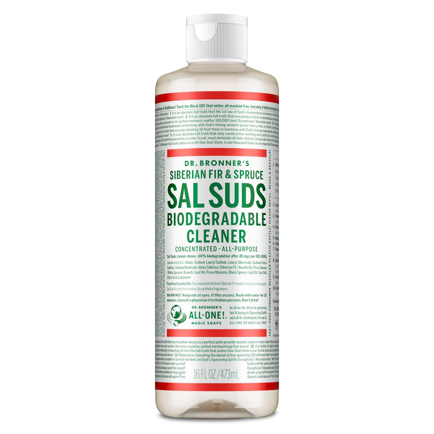Sal Suds All Purpose Cleanser Liquid-16 oz Brand: Dr. Bronners Magic Soap by Dr. Bronner's