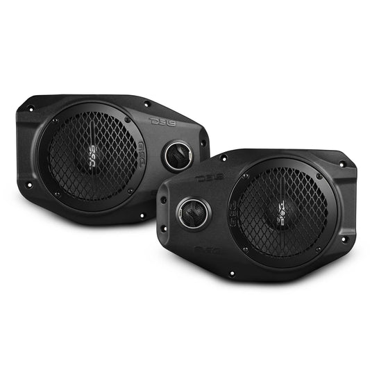 DS18 JL-SB6 - Carcasa de barra de sonido con neodimio de 6.5 pulgadas de rango medio y altavoz de agudos compatible con Jeep Wrangler JL/JLU | Modelos Gladiator JT 2018-2023 altavoces izquierdo y
