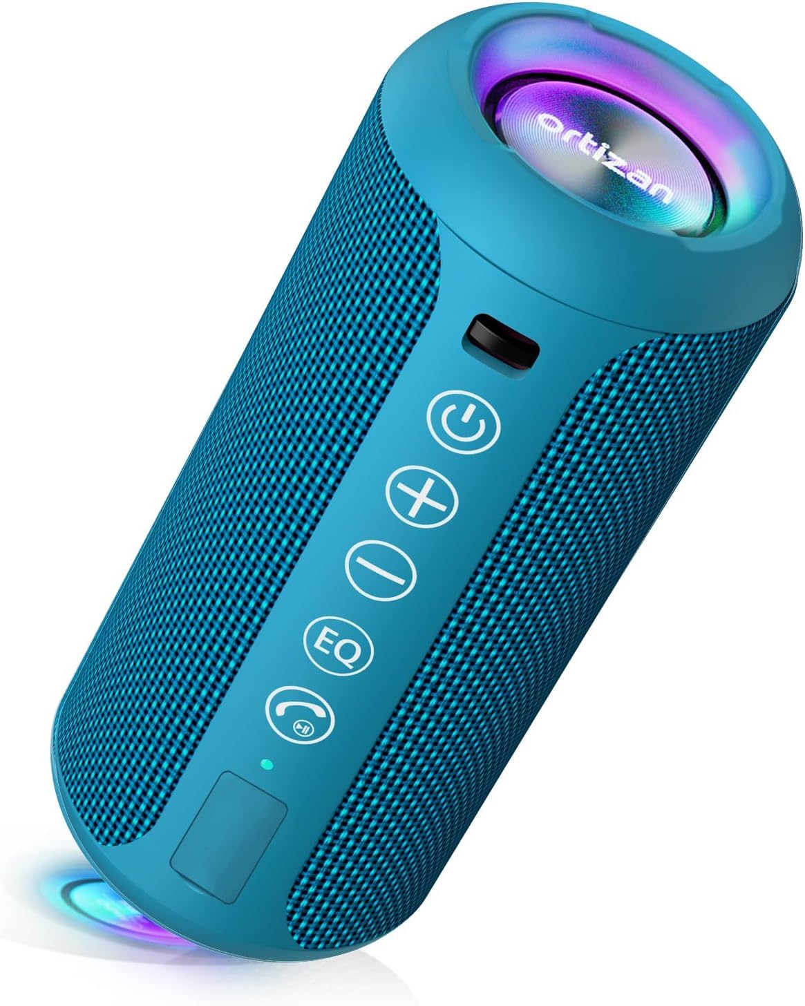 Ortizan Bocina Bluetooth Portátil, IPX7 Resistente al Agua con Sonido estéreo de 24 W, Altavoces Exteriores con Bluetooth 5.0, 30 Horas de reproducción, Rango Bluetooth de 20 m, emparejados duales