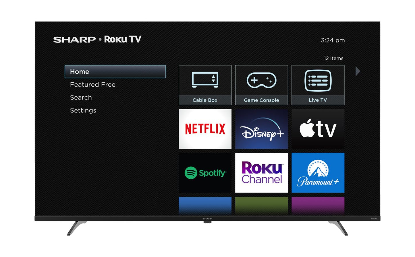 Sharp 4K Smart LED TV de 50" - Roku TV con WiFi