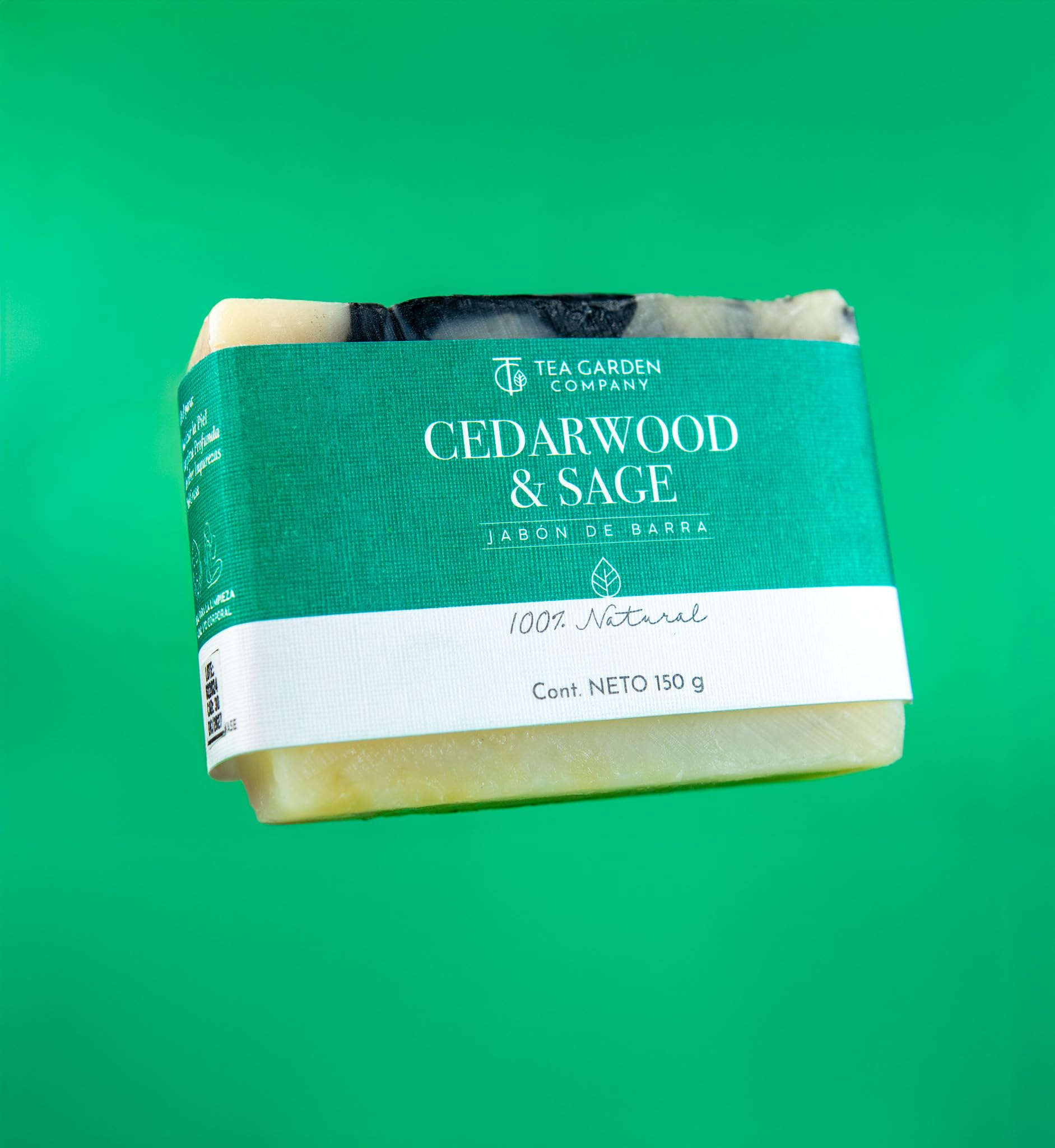 Jabón de Barra Tea Garden Company Cedarwood & Sage Natural 150 Gr