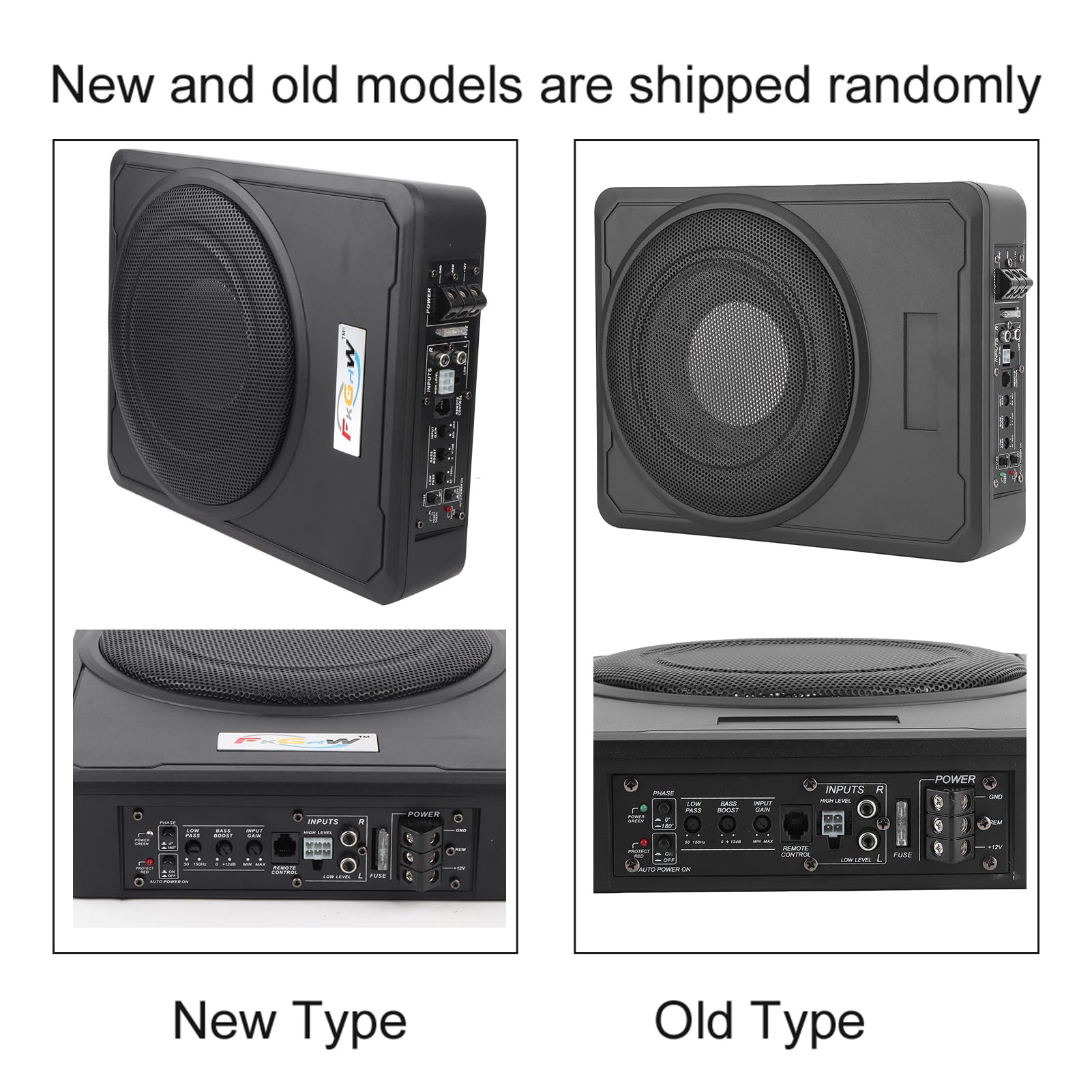 Subwoofer Compacto para Debajo del Asiento de 800 W, 10 Pulgadas, Subwoofer Delgado de 13,6 X 10,2 X 2,7 Pulgadas para Camión, Subwoofer para Automóvil, Amplificador Delgado,