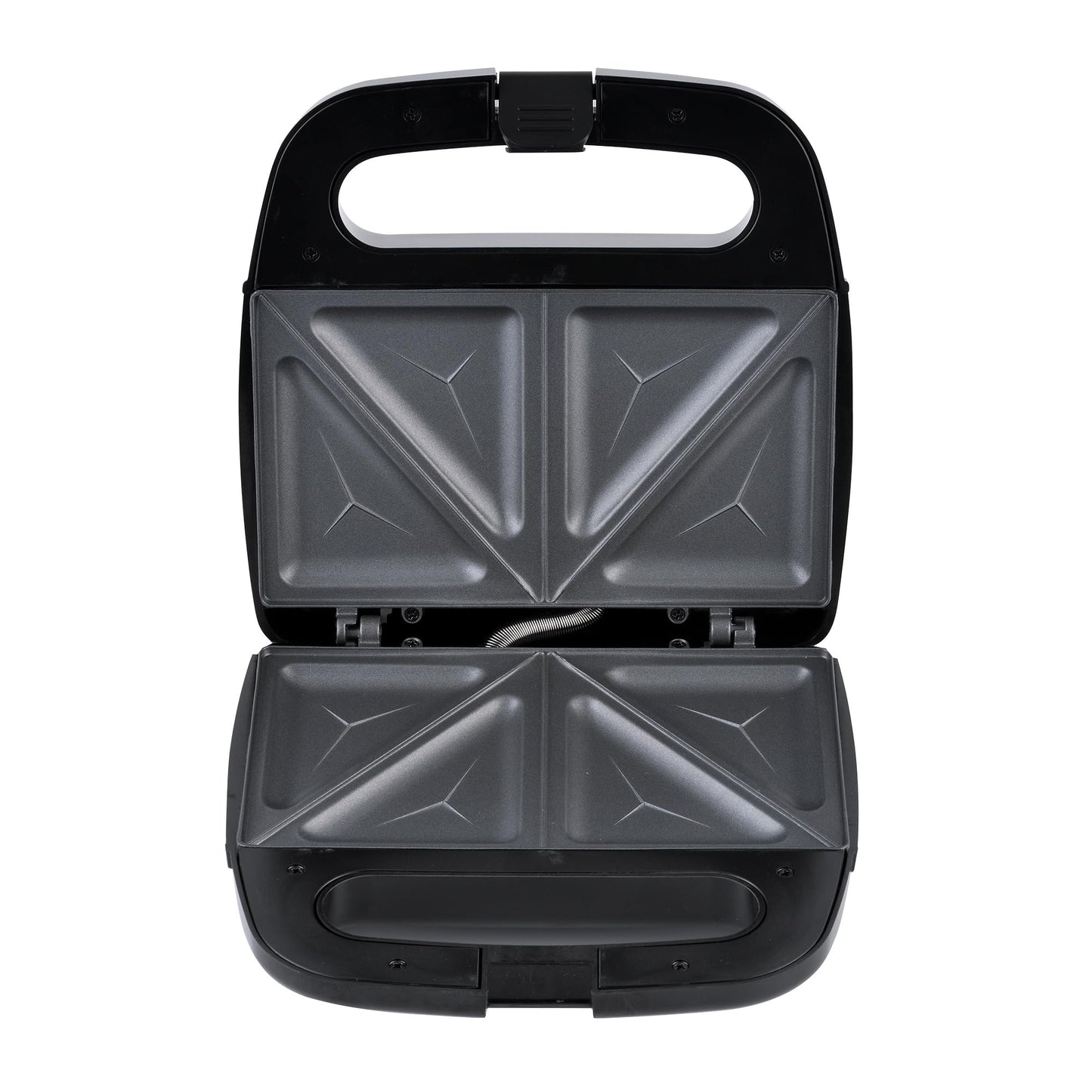 Sandwichera MasterChef Hukën Acero Inoxidable 750W Superficie Antiadherente Fácil Limpieza
