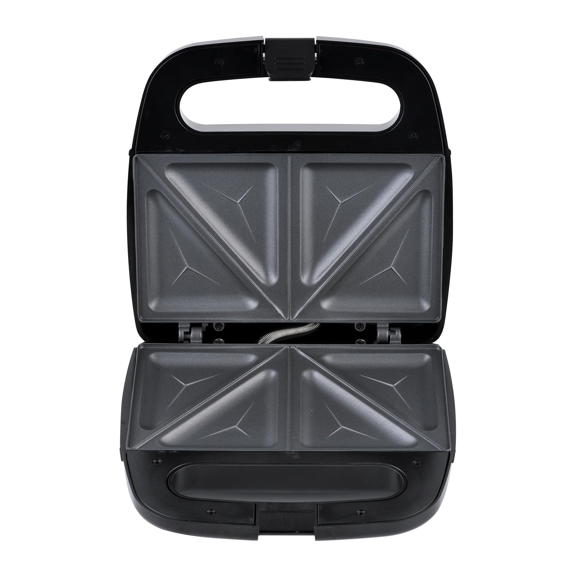 Sandwichera MasterChef Hukën Acero Inoxidable 750W Superficie Antiadherente Fácil Limpieza