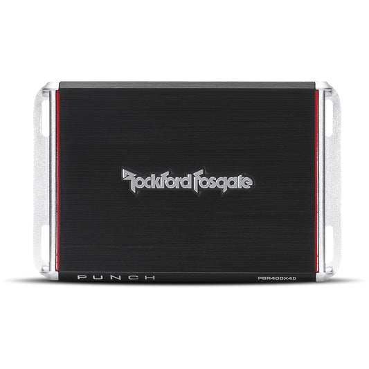 Amplificador 4 Canales Rockford Fosgate PBR400X4D Compacto 400 Watt Full-Range Punch