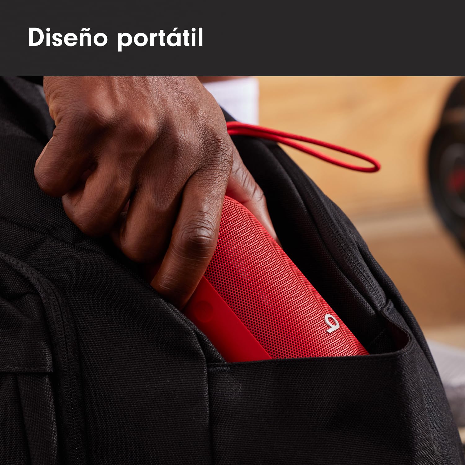Beats Pill (Última versión)– Altavoz Bluetooth portátil, hasta 24 Horas de batería, Resistente al Agua, Compatible con Apple y Android, Sonido Potente para el hogar, Exteriores y Viajes– Rojo Fuego
