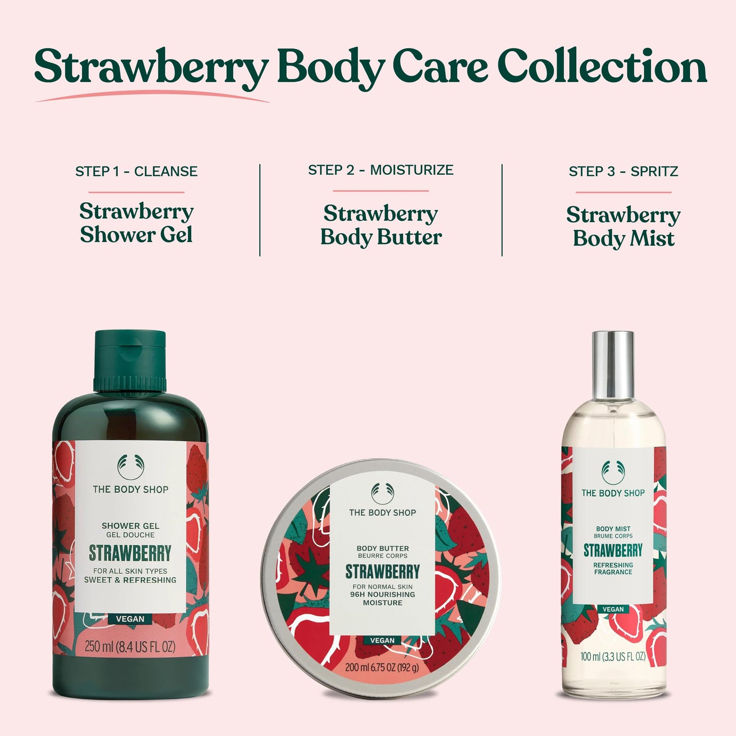 The Body Shop Strawberry Shower Gel, 250ml