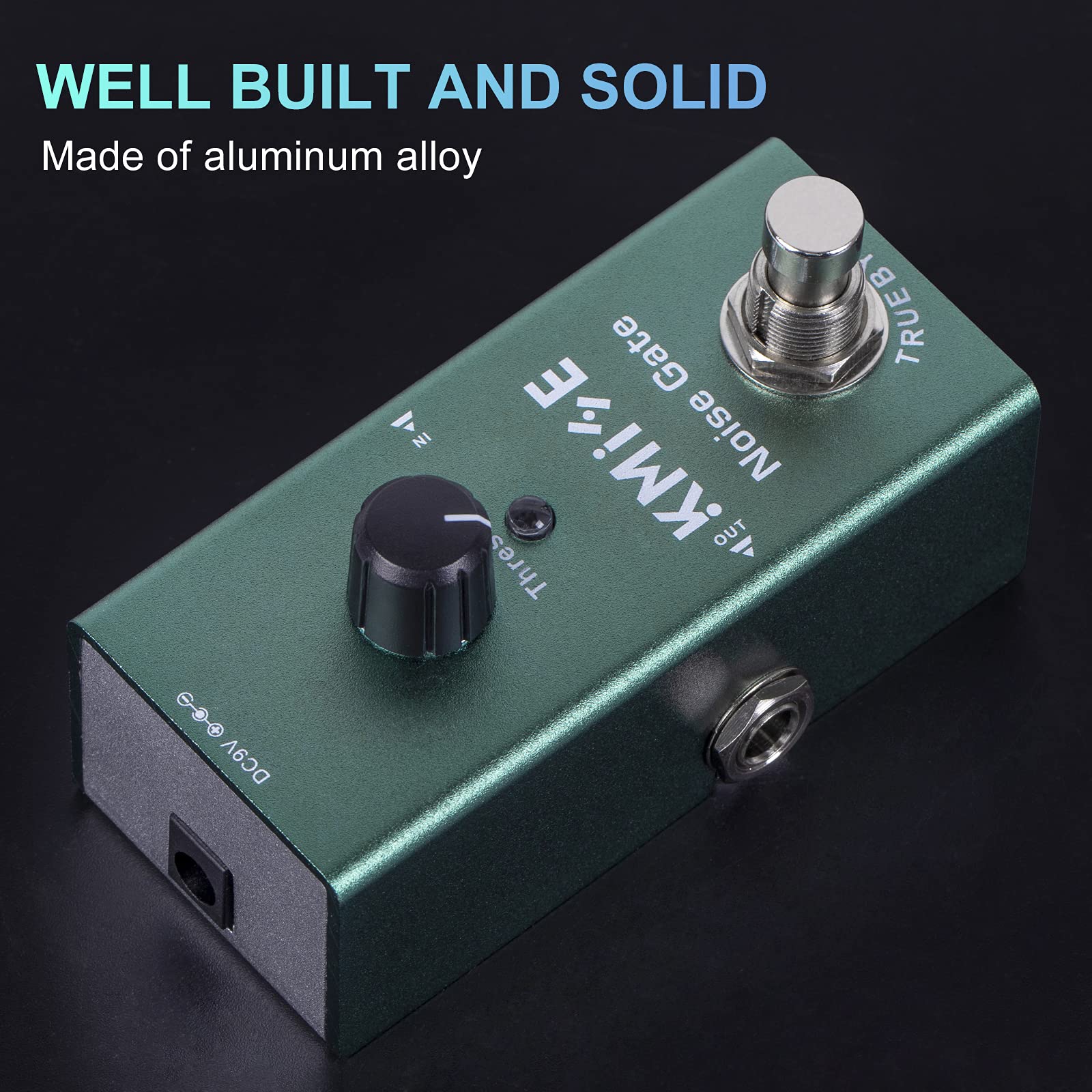 lotmusic Pedal de efectos de guitarra eléctrica Mini tipo único DC 9V True Bypass (Noise Gate)