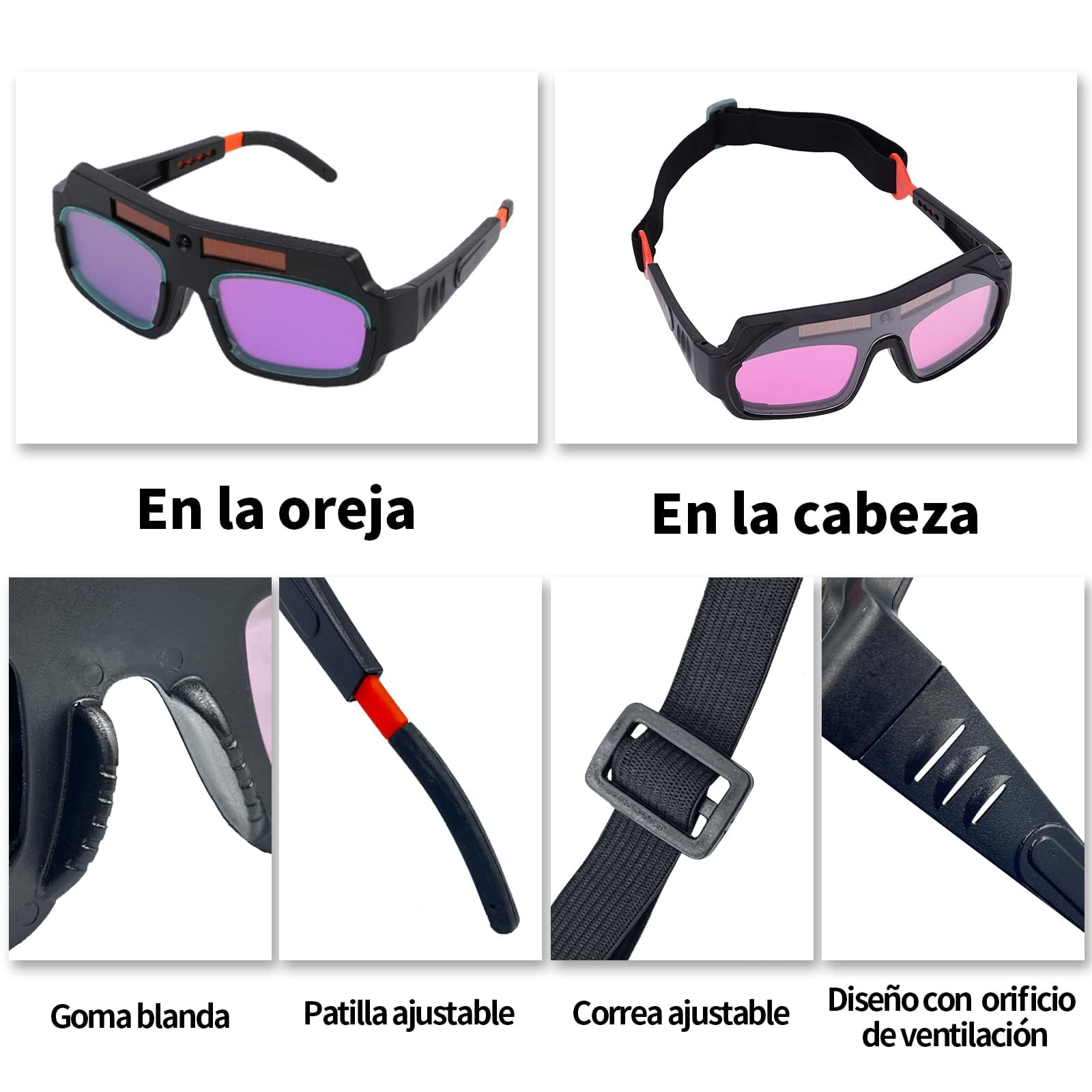 Gafas de Soldadura NINOMO Verde con Filtros de Auto-Oscurecimiento para Hombre