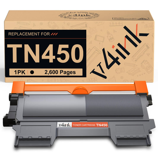 Cartucho de Tóner v4ink Negro de Alto Rendimiento para Brother TN450 TN420