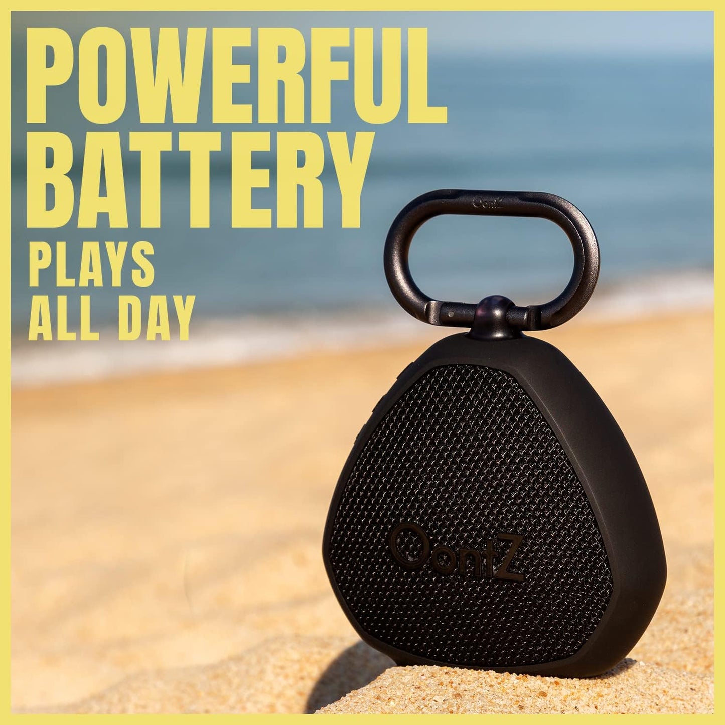OontZ - Altavoz Bluetooth inalámbrico portátil con mosquetón, 12 W IPX7 Impermeable al Aire última intervensión