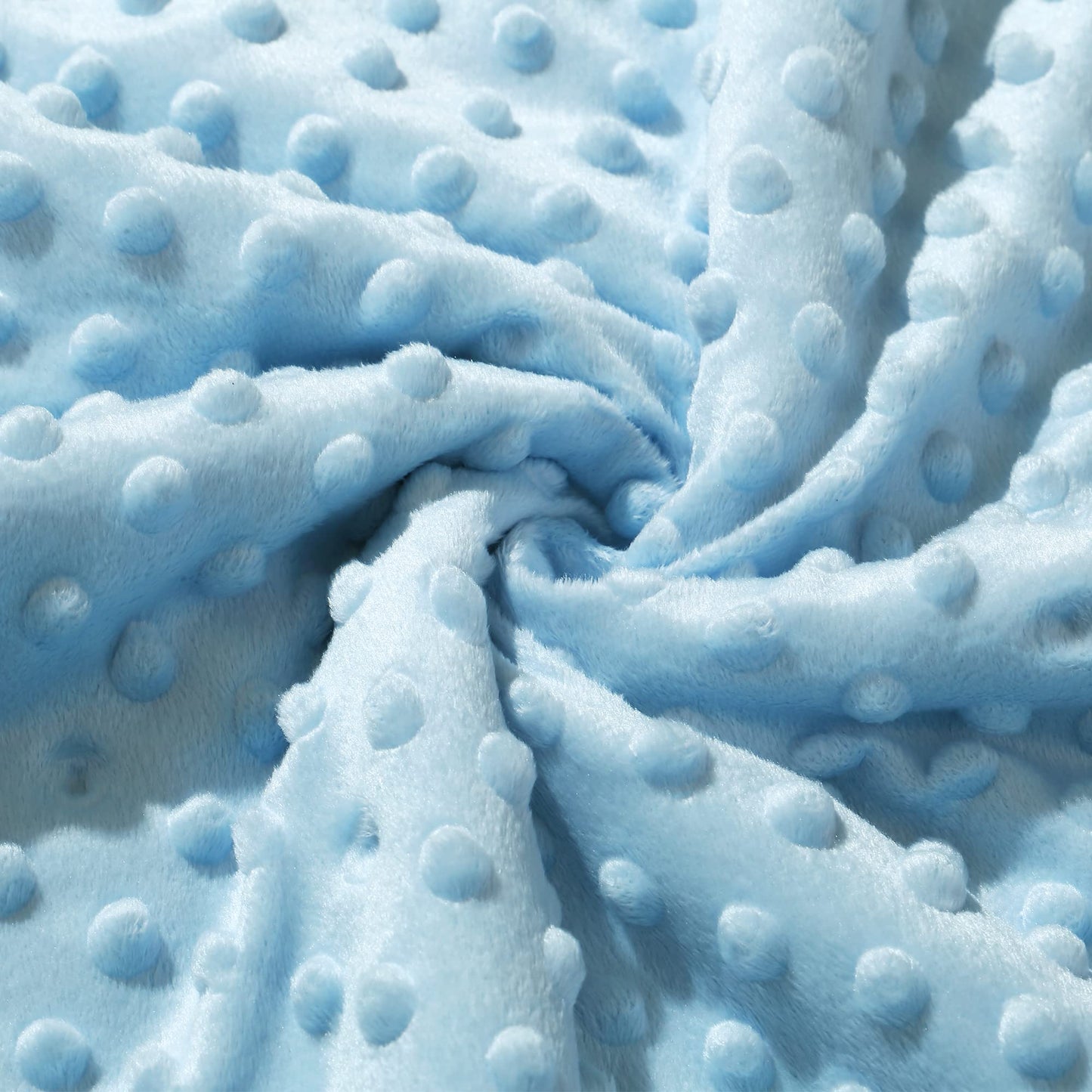 CREVENT - Manta de Sherpa Suave y cálida para bebé, para Cuna y carriola, Regalos para bebés y niños para Todas Las Estaciones (30 x 40 Pulgadas, Punto Azul)