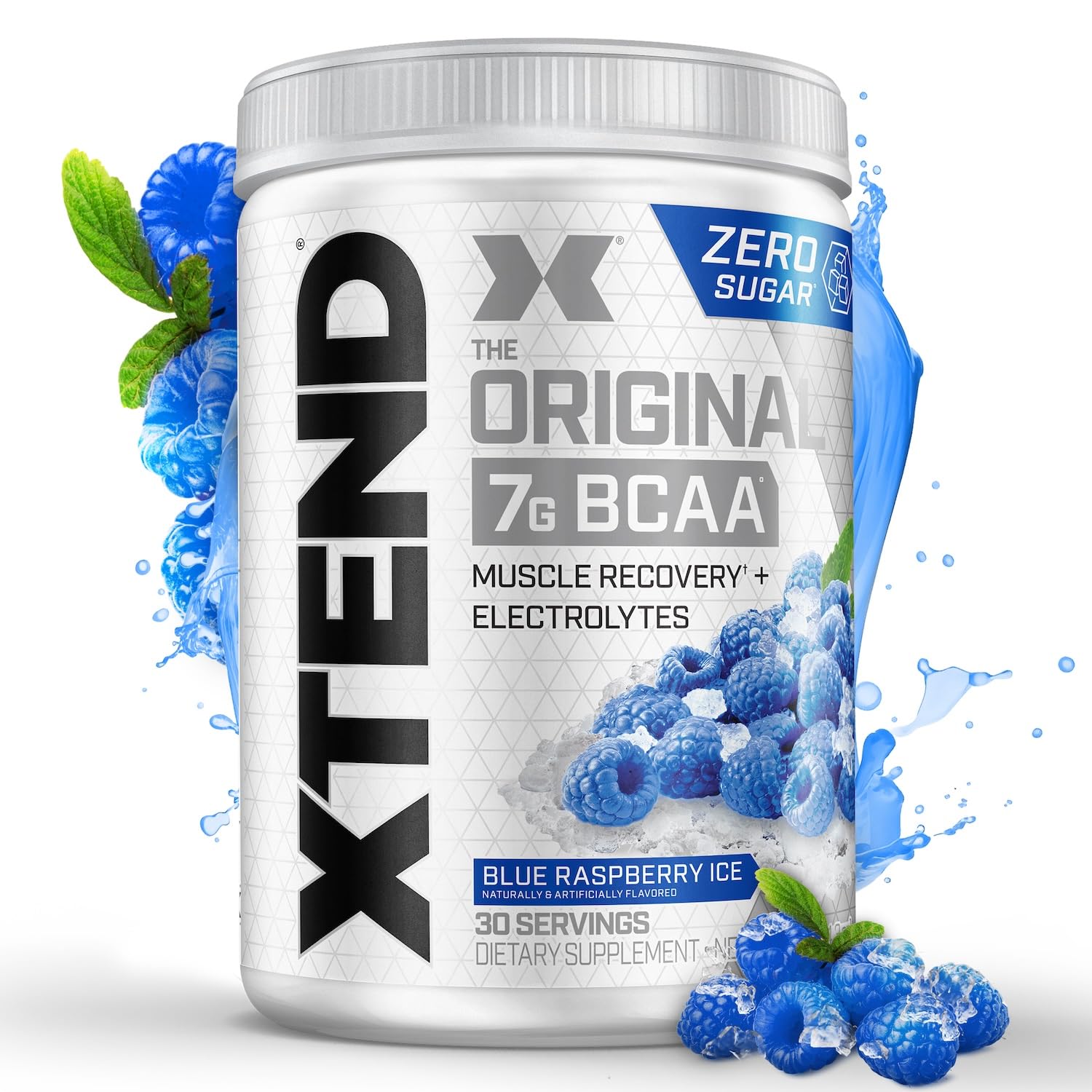 Suplemento Alimenticio XTEND Frambuesa Azul Original BCAA Aminoácidos 30 Servicios