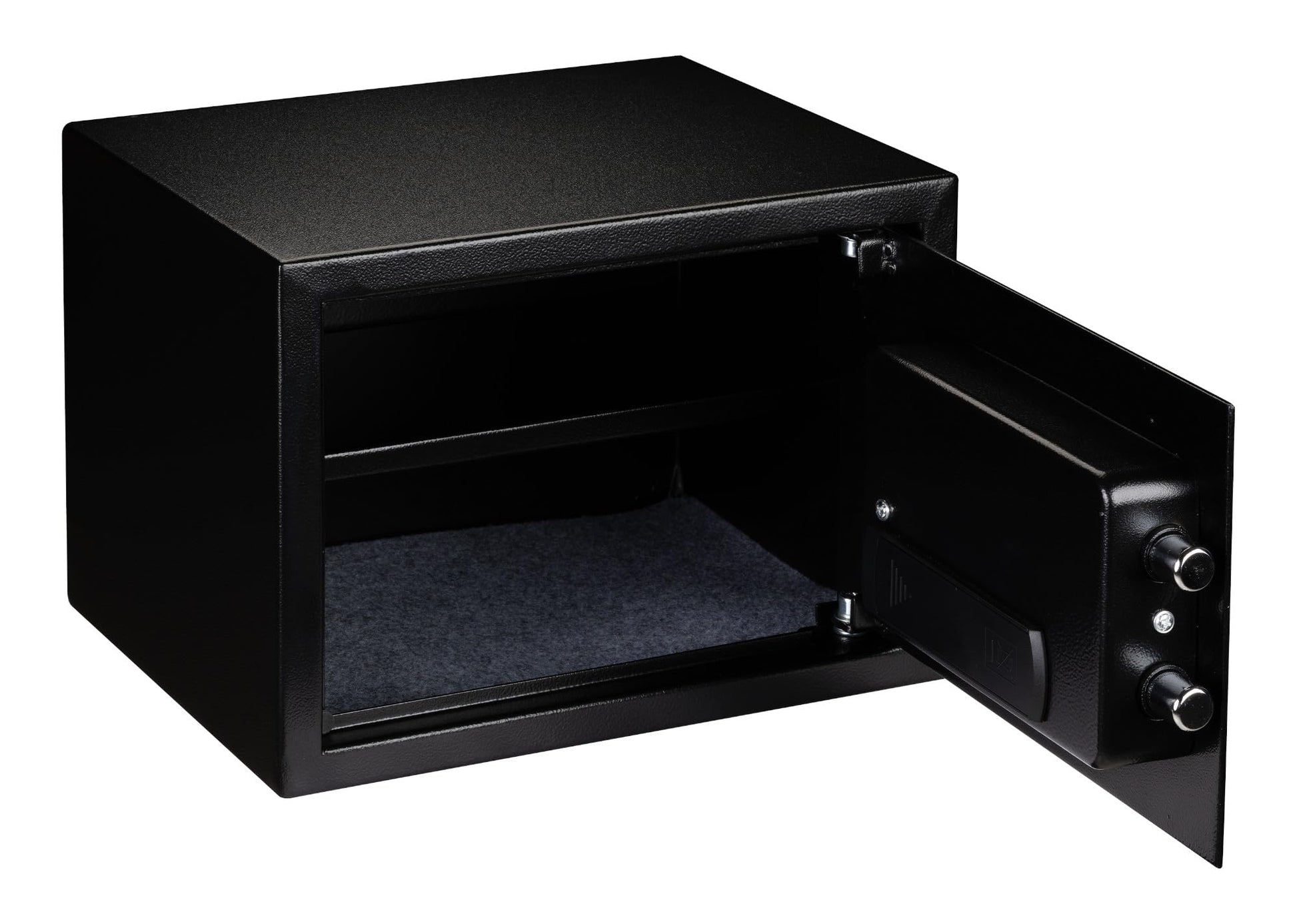 KASHBILL Caja Fuerte Mediana Biométrica 25x35x25 cm Modelo CFB02 con Cierre de Huella Digital y Llave de Emergencia, Ideal para Seguridad en Hogar y Oficina